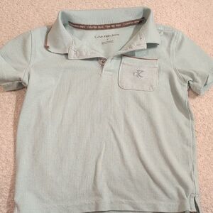 Calvin Klein Kids Light Blue Polo Shirt